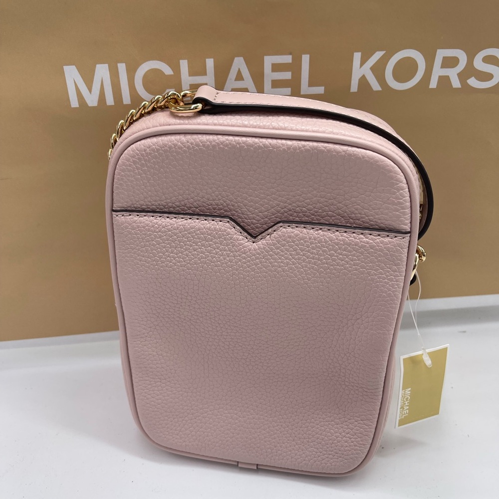 MICHAEL KORS JST Md Pebbled Leather NS Flight Chain Crossbody XBODY 
Powder
NWT - Picture 5 of 16